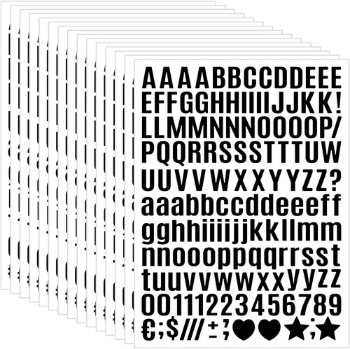 Sheet small letter - small, stickers